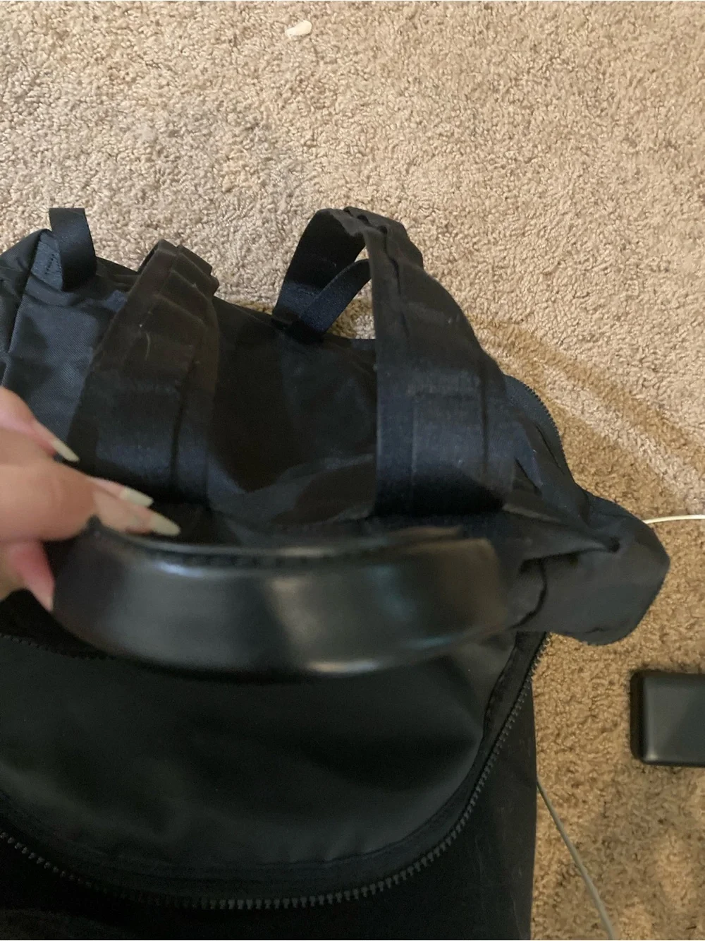 Marc Jacobs Black Nylon Backpack